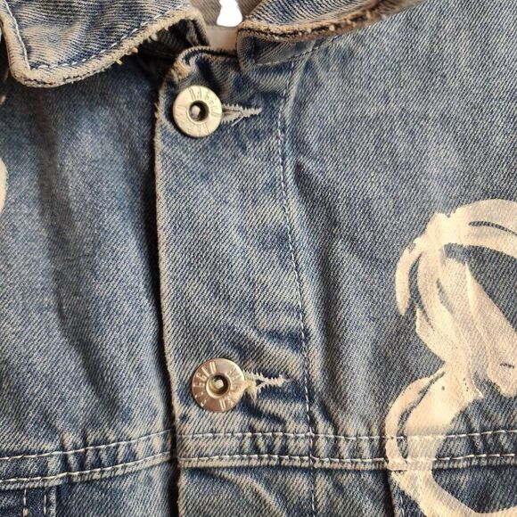 Ragged Jeans Dropout Daisy Trucker Denim Jacket NWOT Urban Outfitters Size Small - Picture 4 of 10